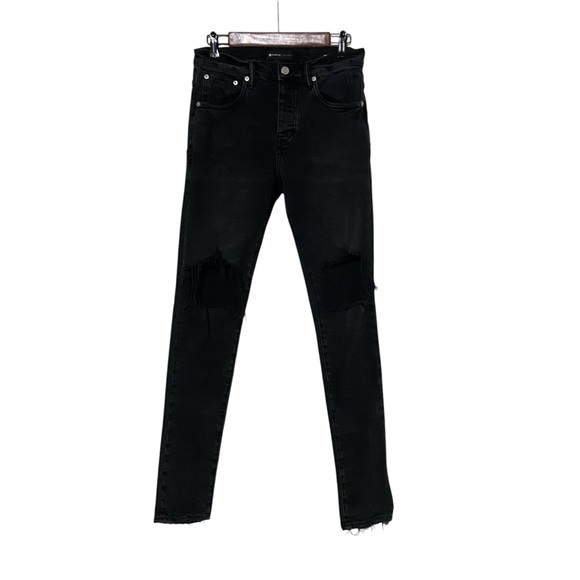Purple Brand P002 Black Blowout Jeans - Picture 14 of 16